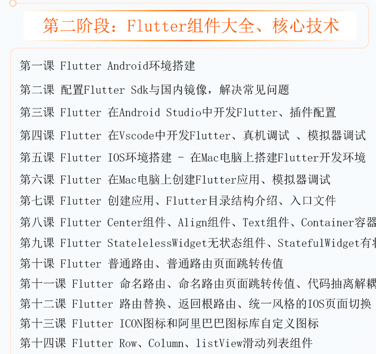 Flutter开发教程